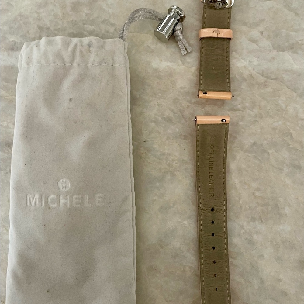 Michele Nude Patent Leather Watch Strap - Picture 2 of 2